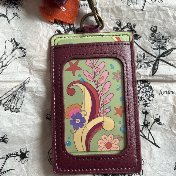 Disney The Little Mermaid Ariel Red Floral Lanyard - Picture 5 of 7